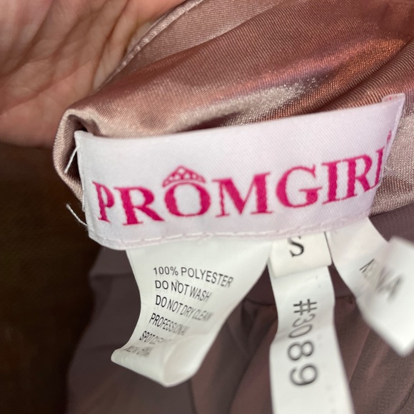 Women's PROMGIRL dance party flirty dress Small Mocha - Picture 5 of 10